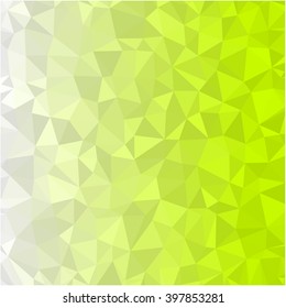 Abstract white green polygon background
