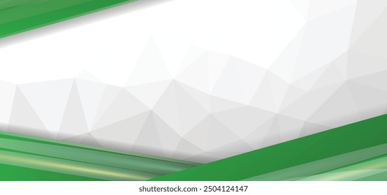 Abstract White and Green wave wide background banner, Modern Abstract Template Background. Minimal covers design, abstract elegant green curve background for business, Minimalistic creative design.