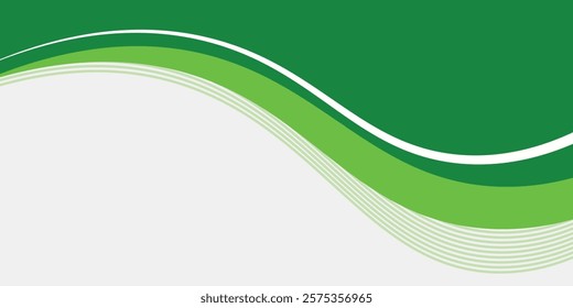 Abstract White and Green wave wide background banner modern backgroundAbstract White and Green wave wide background banner modern background