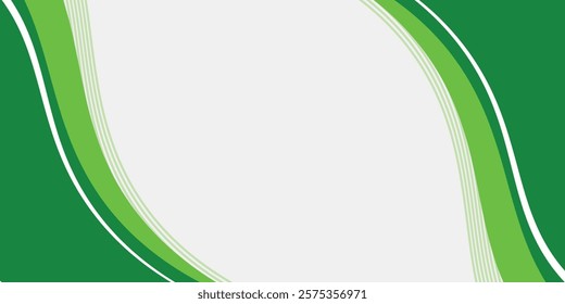 Abstract White and Green wave wide background banner modern backgroundAbstract White and Green wave wide background banner modern background