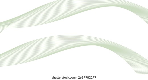 Patrón de artes modernas de Anuncio de fondo ancho de onda blanco y verde Abstractas