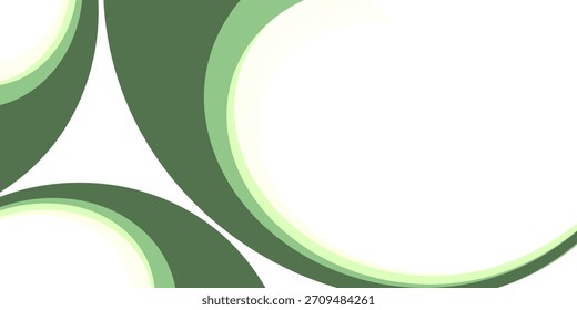 Abstractas Blanco y verde onda de fondo ancho Anuncio artes modernas verde y blanco