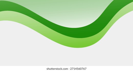Abstractas textura de fondo ancha de la onda blanca y verde, suave, cabecera, buena onda suave neutral moderna