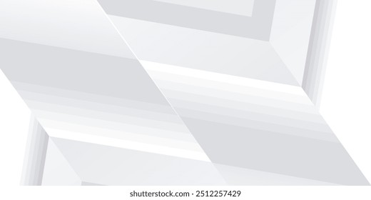 Abstract white and grey arrows futuristic technology background concept high-speed movement. Dynamic motion hi tech digital arrows and stripes. 
