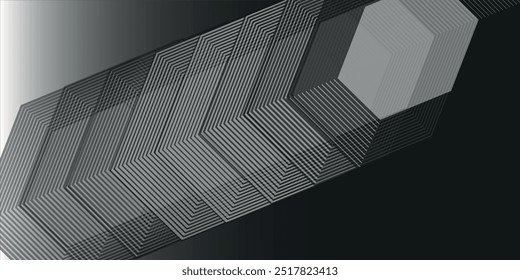 Abstract white and grey arrows futuristic technology background concept high-speed movement. Dynamic motion hi tech digital arrows and stripes. Vector