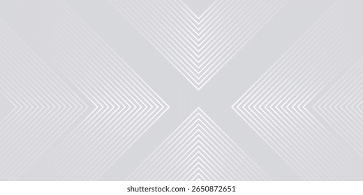 Abstract white and grey arrows futuristic technology background concept high-speed movement. Dynamic motion hi tech digital arrows and stripes.