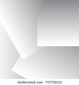 Abstract white & grey background.
