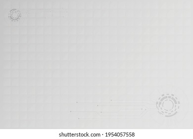 Resumen de fondo blanco y gris con círculo de conexión del sistema. Plantilla para diseño de información con concepto de espacio en blanco.