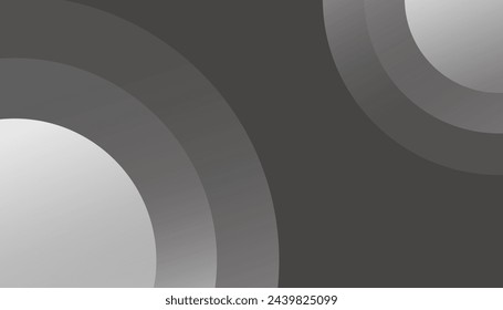 Fondo blanco y gris abstracto con círculos. concepto de diseño vectorial. Diseño web decorativo o póster, banner
