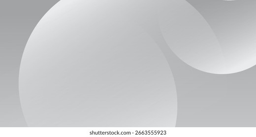 Abstractas fondo blanco y gris con círculos. Ilustración vectorial