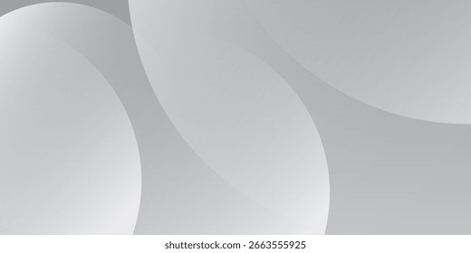 Abstract white and grey background with circles. Vector illustration
