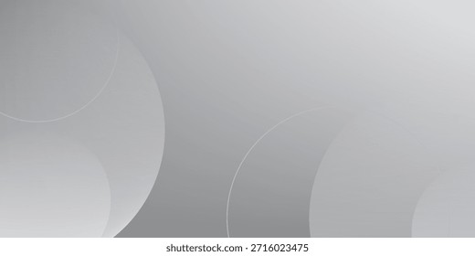 Abstractas fondo blanco y gris con círculos. Ilustración vectorial