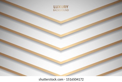 Abstract white and grey background a combination with golden line decoration. Modern and luxury cover background for use frame, banner, card, corporate, advertising, business, invitation