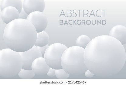 Abstract white and grey background design with blurred bokeh effect. Cool vector background template.