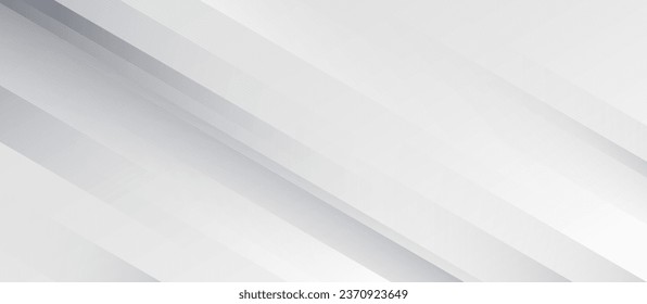 Resumen de fondo blanco y gris con líneas diagonales. Diseño de formas geométricas de gradiente elegante. Concepto futurista moderno. Demanda para afiche, banner, folleto, tarjeta, portada, presentación, web, volante