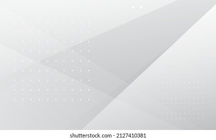 Abstract white and grey background. Dynamic shapes composition. Vector illustration