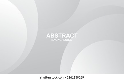 Abstract white and grey background. Dynamic shapes composition. Vector illustration