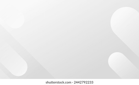Fondo blanco y gris abstracto. Composición de formas dinámicas. ideal para medios sociales, banner, tarjeta, publicidad. Ilustración de vector
