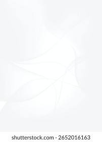 Abstract white and grey background with a dynamic wave shape.