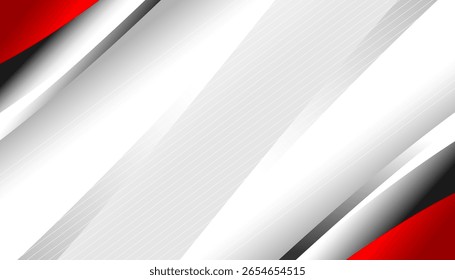 Abstract white and grey background with dynamic waves