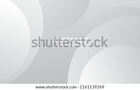 Abstract white and grey background. Dynamic shapes composition. Vector illustration