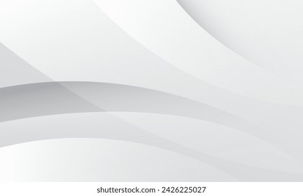 Fondo blanco gris abstracto. Composición de formas fluidas. Ilustración vectorial