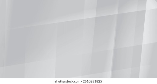 Abstract white grey background with geometric gradient is also suitable for social media, websites, banners and posters. Abstract white vector background with stripes. White abstract background