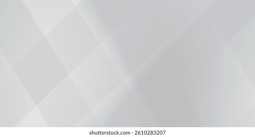 Abstract white grey background with geometric gradient is also suitable for social media, websites, banners and posters. Abstract white vector background with stripes. White abstract background