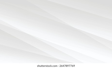 Fondo blanco y gris abstracto con forma geométrica y líneas de decoración