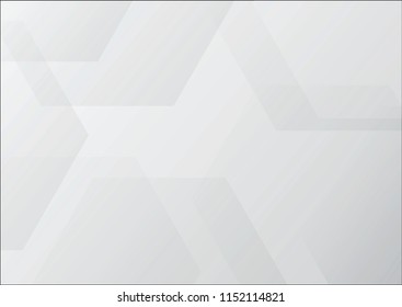 Abstract white and grey background, modern style overlay, with space for design, text input.