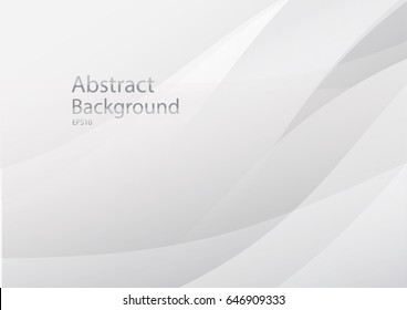 Abstract white and grey background, modern style overlay, with space for design, text input.