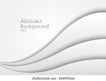 Abstract white and grey background, modern style overlay, with space for design, text input.