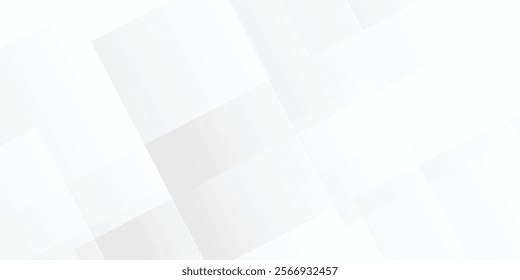Abstract White and Grey Background with a Series of Glossy Geometric Squares, Featuring a Smooth, Polished Texture and an Intricate, Minimalist Design for a Sleek Visual Experience
