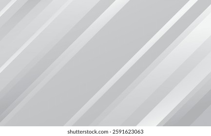 Abstract white grey background with stripes. Vector illustration