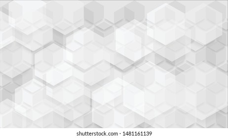 Abstract white and grey background. Subtle abstract background, blurred patterns. Light pale vector background. Abstract pale geometric pattern