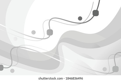 Abstract white and grey background. Subtle abstract background, blurred patterns. Light pale vector background. Abstract pale geometric pattern.