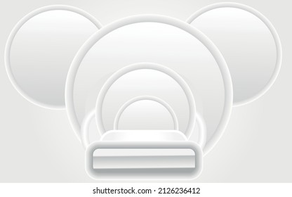 Resumen de fondo blanco y gris. Sutil fondo abstracto, patrones borrosos. Fondo vectorial claro. Resumen de patrón geométrico pálido.