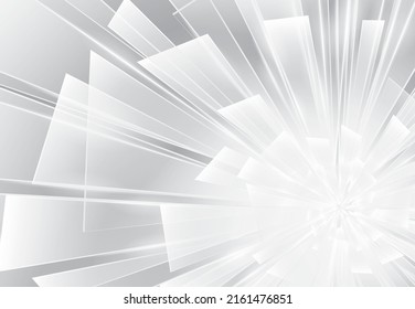 Abstract white and grey background. Subtle abstract background, blurred patterns. Light pale vector background. Abstract pale geometric pattern.