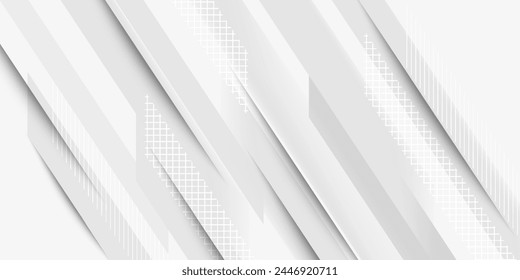 Abstract white and grey background. Subtle abstract background, blurred patterns. Light pale vector background. Abstract pale geometric pattern.