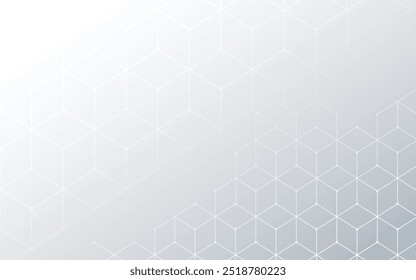 Abstract white and grey background. Subtle abstract background, blurred patterns. Light pale vector background. Abstract pale geometric pattern.