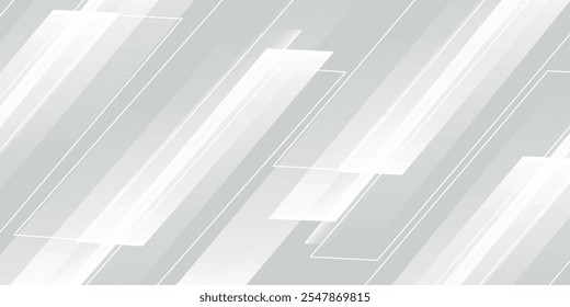 Abstract white and grey background. Subtle abstract background, blurred patterns. Light pale vector background. Abstract pale geometric pattern.