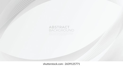 abstract white and grey background. wave modern design