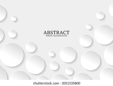 Abstract white and grey circle background texture, Geometric background template