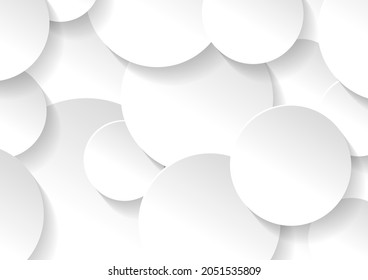Resumen de textura de fondo de círculo blanco y gris, plantilla de fondo geométrico
