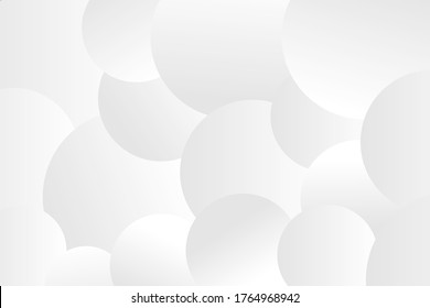 Abstract white and grey circle pattern background vector illustration