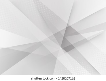 Abstract white and grey color background. Technology modern design. Vector. Illustration.