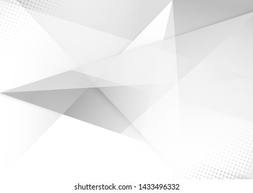 Abstract white and grey color background. Technology modern design. Vector. Illustration.