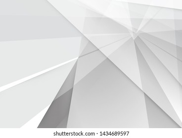 Abstract white and grey color background. Corporate technology modern design. Pattern geometric shapes style. Vector. Illustration.
