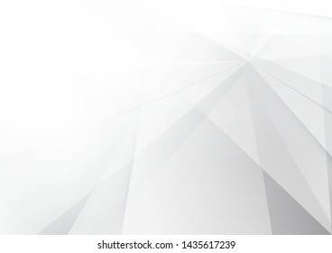 Abstract white and grey color background. Corporate technology modern design. Pattern geometric shapes style. Vector. Illustration.