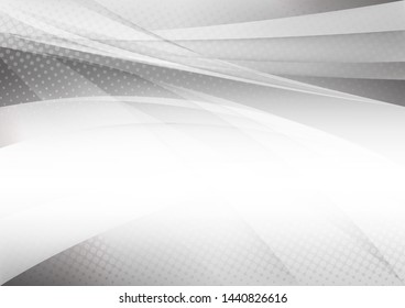 Abstract white and grey color background. Corporate technology modern design. Pattern geometric shapes style. Vector. Illustration.